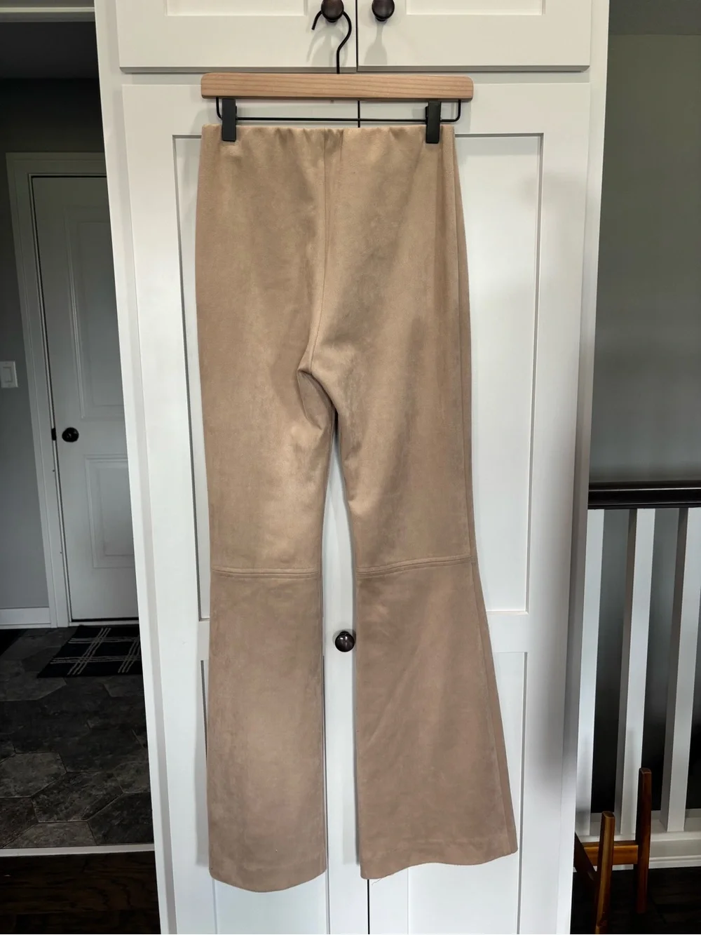 Fifteen Twenty Ellie Faux Suede Wide-Leg Pants -  Beige